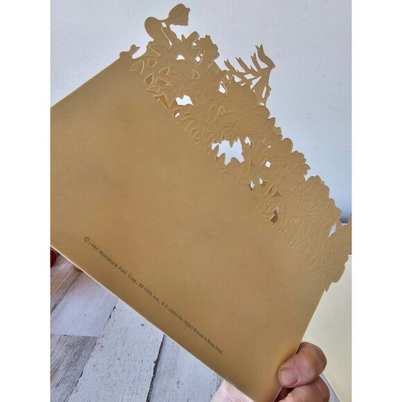 Merrimack vintage die cutout 3D ship Victorian card greetings - Picture 7 of 8